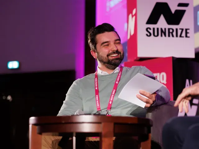 Denis Turkov on a panel at Agentiq World